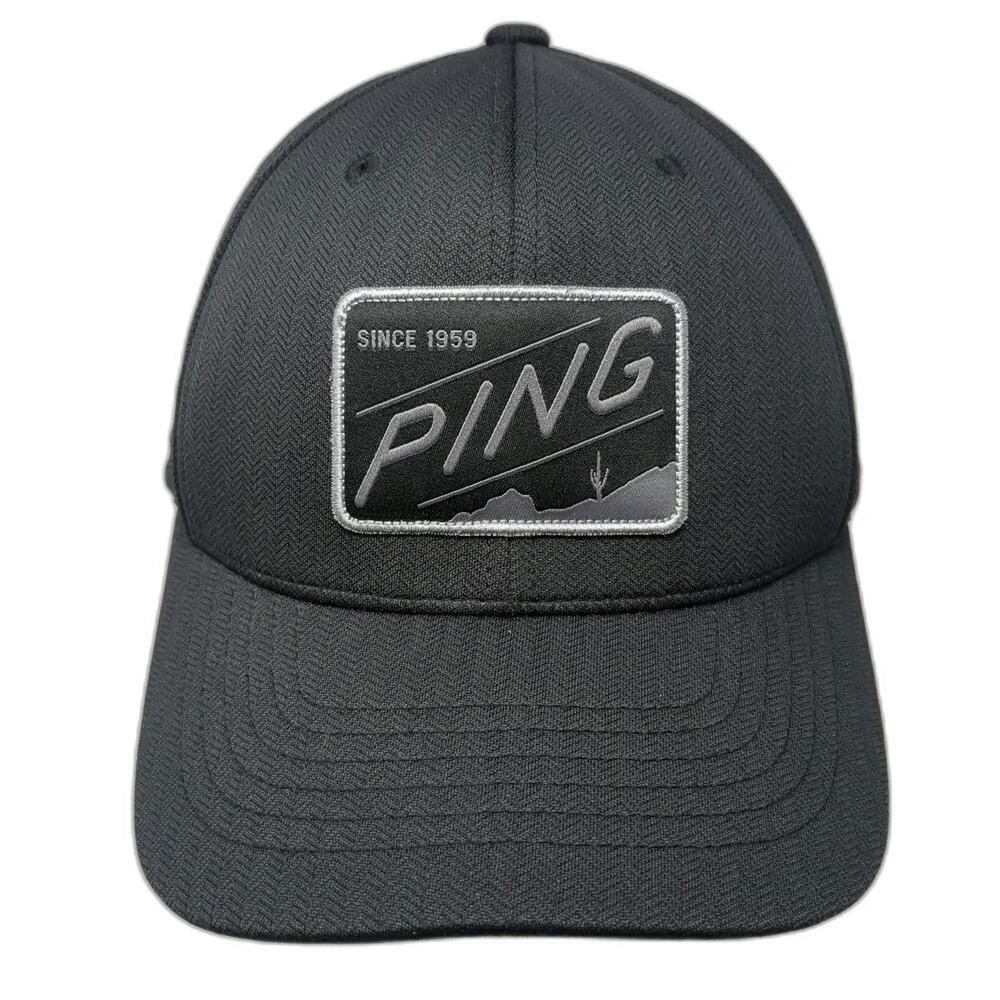 Ping Snapback Hat Black One Size Flexfit 110 Golf Play Your Best Patch Desert